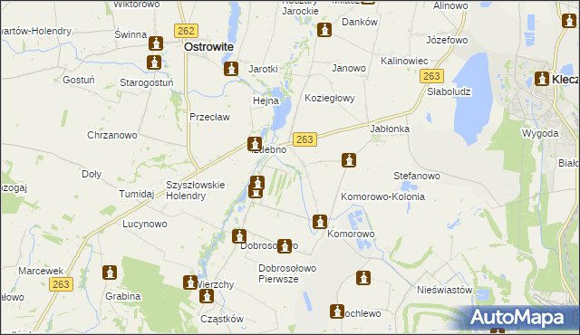 mapa Dobrosołowo Trzecie, Dobrosołowo Trzecie na mapie Targeo