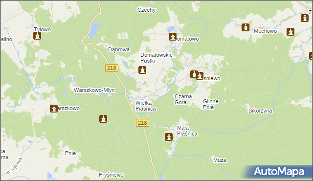 mapa Domatówko, Domatówko na mapie Targeo