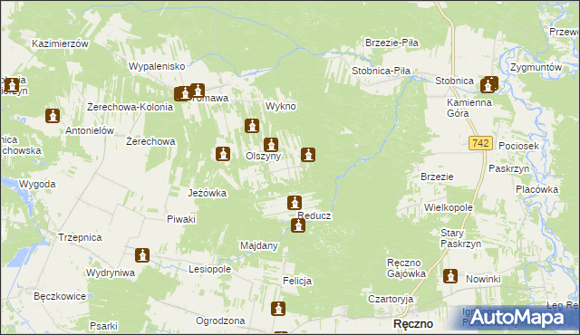 mapa Dorszyn, Dorszyn na mapie Targeo