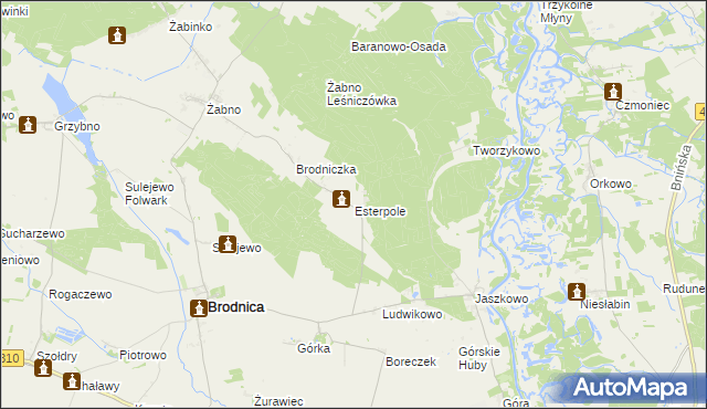mapa Esterpole, Esterpole na mapie Targeo