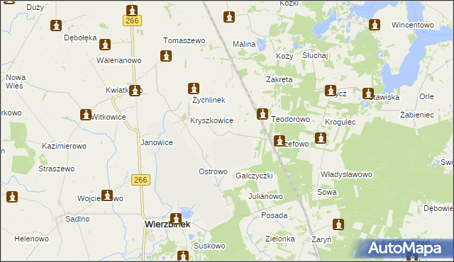 mapa Galczyce, Galczyce na mapie Targeo