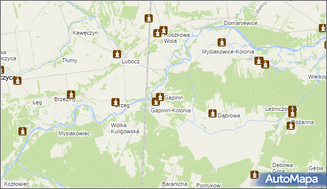mapa Gapinin, Gapinin na mapie Targeo