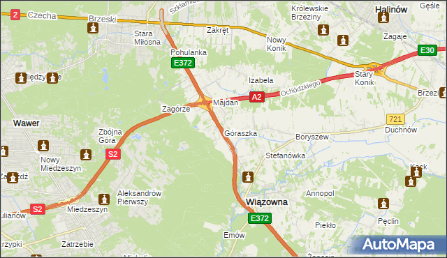mapa Góraszka, Góraszka na mapie Targeo