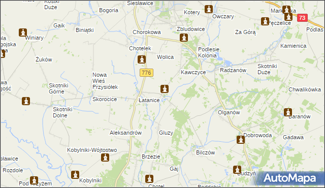 mapa Hołudza, Hołudza na mapie Targeo