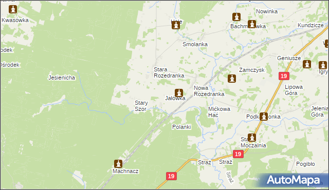 mapa Jałówka gmina Sokółka, Jałówka gmina Sokółka na mapie Targeo