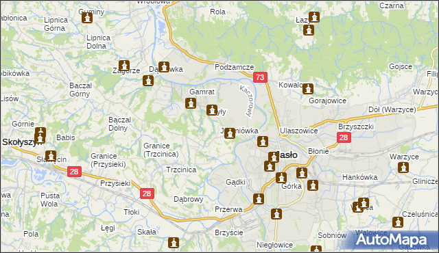 mapa Jareniówka, Jareniówka na mapie Targeo