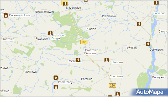 mapa Jaroszewo Pierwsze, Jaroszewo Pierwsze na mapie Targeo