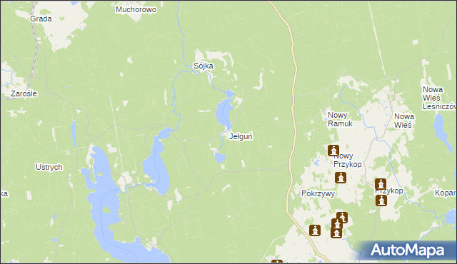 mapa Jełguń, Jełguń na mapie Targeo