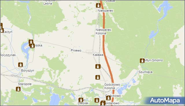 mapa Kaława, Kaława na mapie Targeo