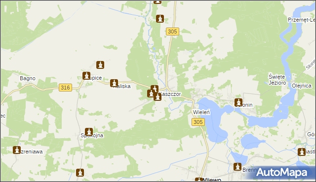 mapa Kaszczor, Kaszczor na mapie Targeo