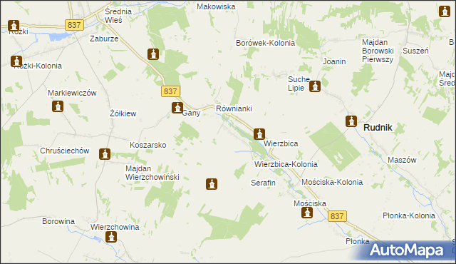 mapa Kaszuby, Kaszuby na mapie Targeo