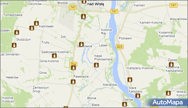 mapa Kępa Piotrowińska, Kępa Piotrowińska na mapie Targeo