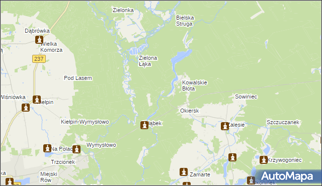 mapa Kiełpiński Most, Kiełpiński Most na mapie Targeo