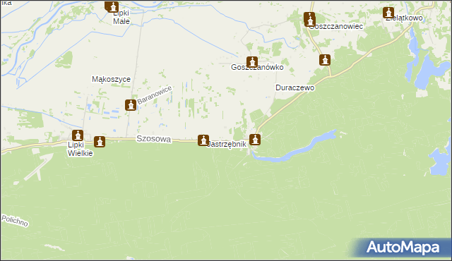 mapa Kijów gmina Drezdenko, Kijów gmina Drezdenko na mapie Targeo