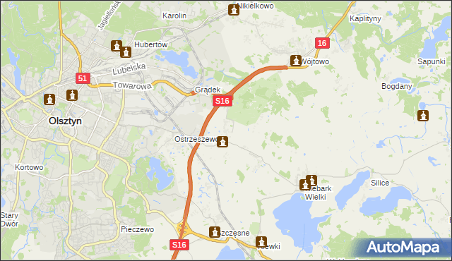 mapa Klebark Mały, Klebark Mały na mapie Targeo