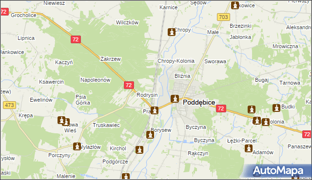 mapa Klementów, Klementów na mapie Targeo
