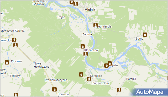 mapa Klepaczew, Klepaczew na mapie Targeo