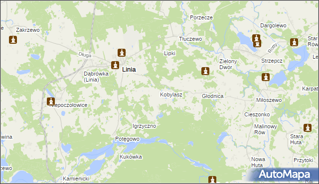 mapa Kobylasz, Kobylasz na mapie Targeo