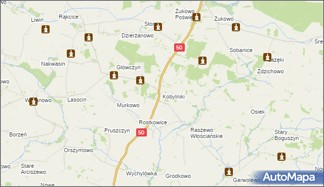 mapa Kobylniki gmina Wyszogród, Kobylniki gmina Wyszogród na mapie Targeo