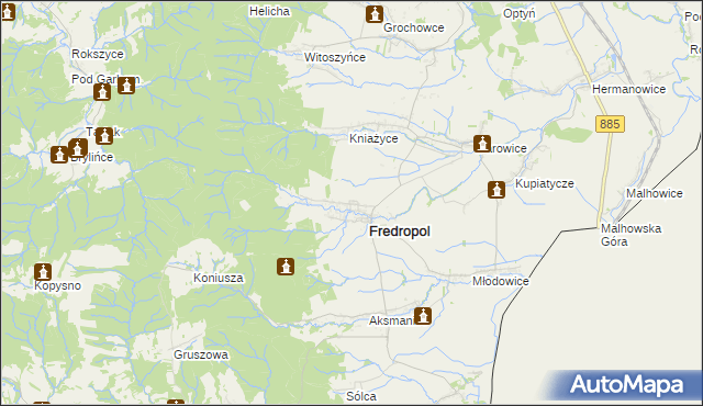 mapa Kormanice, Kormanice na mapie Targeo