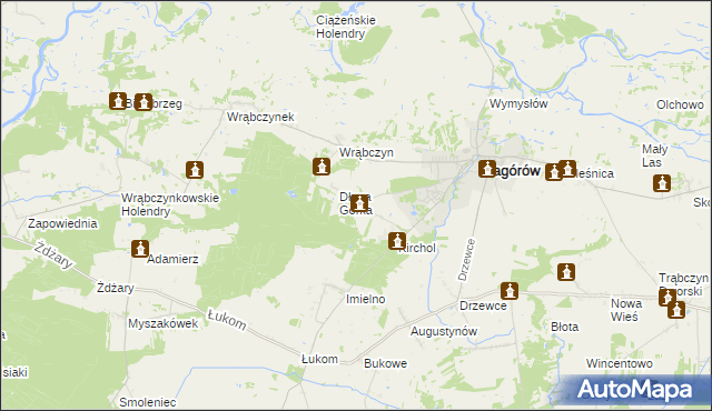 mapa Kościołków, Kościołków na mapie Targeo