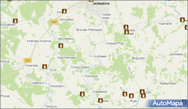 mapa Kotówek, Kotówek na mapie Targeo