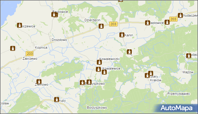 mapa Kowalewiczki, Kowalewiczki na mapie Targeo