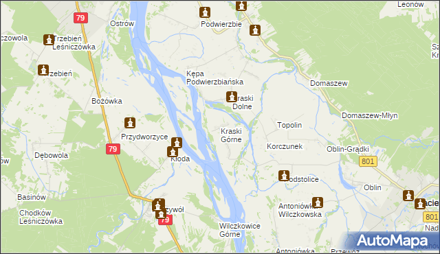 mapa Kraski Górne, Kraski Górne na mapie Targeo