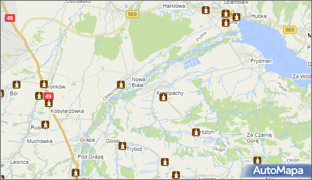 mapa Krempachy, Krempachy na mapie Targeo