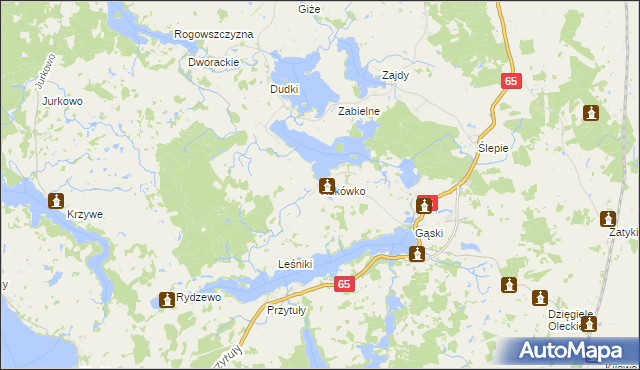 mapa Kukówko, Kukówko na mapie Targeo