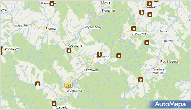mapa Kulaszne, Kulaszne na mapie Targeo