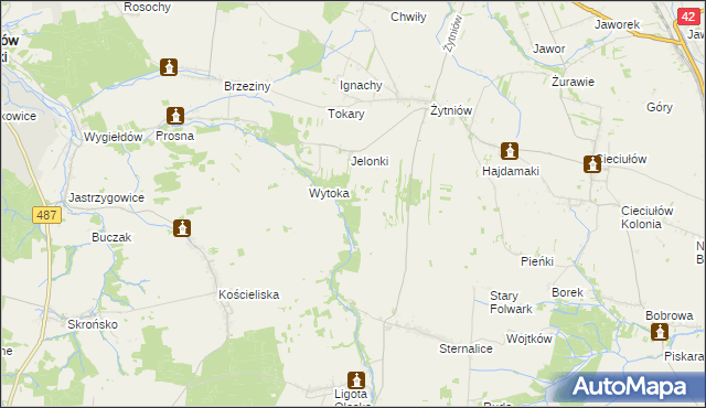 mapa Kuźnica Żytniowska, Kuźnica Żytniowska na mapie Targeo