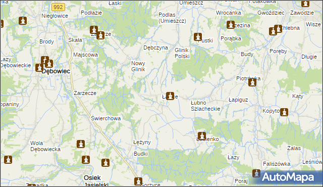 mapa Łajsce, Łajsce na mapie Targeo