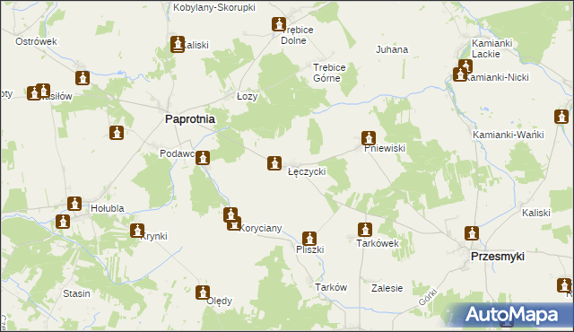 mapa Łęczycki, Łęczycki na mapie Targeo