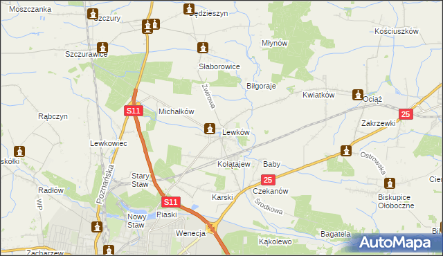 mapa Lewków, Lewków na mapie Targeo