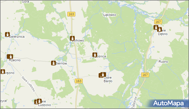 mapa Łośnica, Łośnica na mapie Targeo