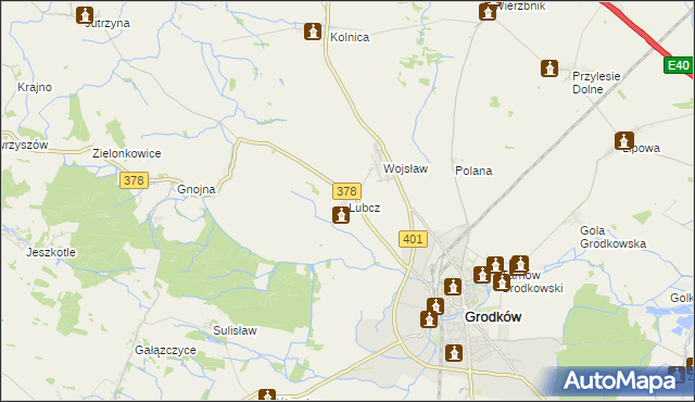 mapa Lubcz gmina Grodków, Lubcz gmina Grodków na mapie Targeo