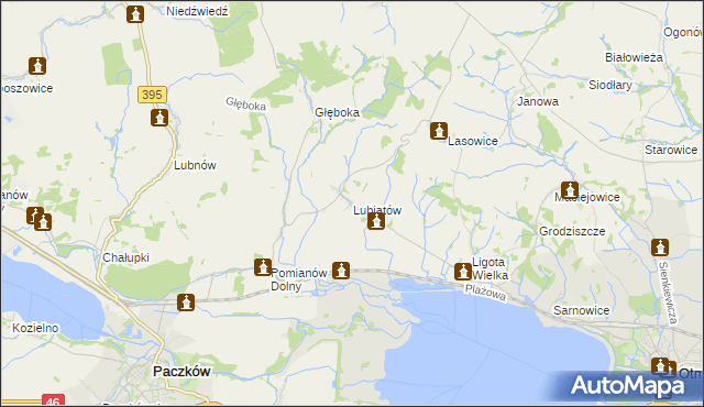 mapa Lubiatów gmina Otmuchów, Lubiatów gmina Otmuchów na mapie Targeo