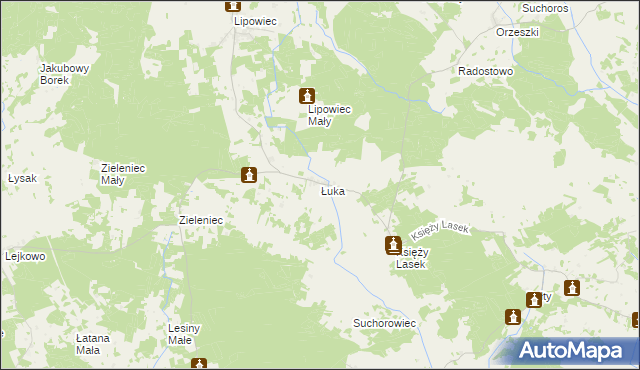 mapa Łuka, Łuka na mapie Targeo