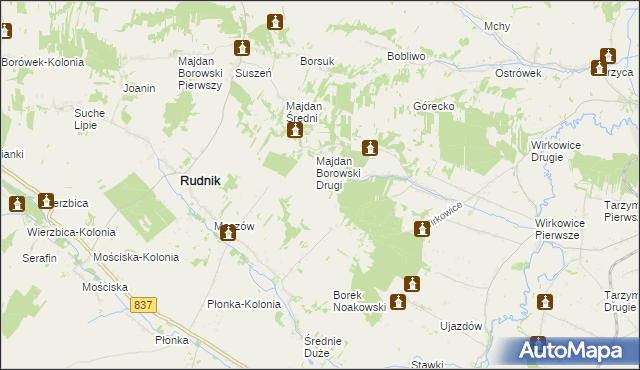 mapa Majdan Łuczycki, Majdan Łuczycki na mapie Targeo