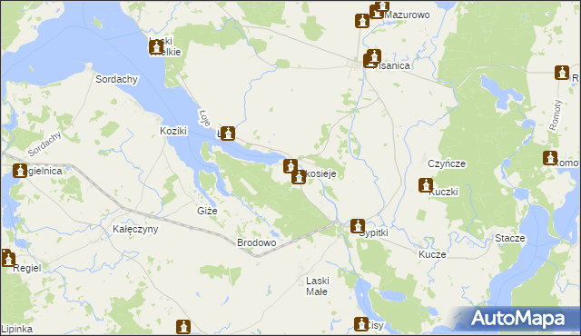 mapa Makosieje, Makosieje na mapie Targeo