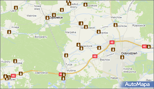 mapa Makowczyce, Makowczyce na mapie Targeo