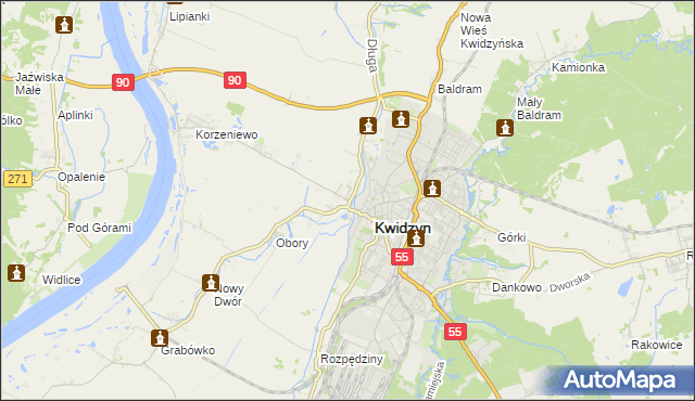 mapa Mareza, Mareza na mapie Targeo