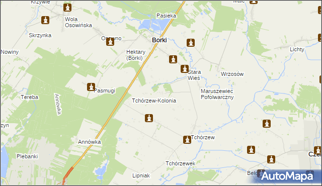 mapa Maruszewiec, Maruszewiec na mapie Targeo