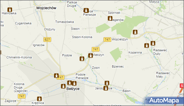 mapa Matczyn, Matczyn na mapie Targeo