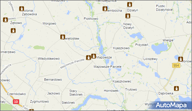 mapa Mazowsze, Mazowsze na mapie Targeo