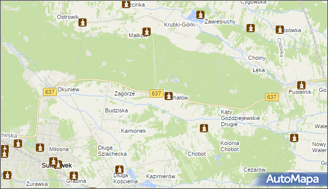 mapa Michałów gmina Halinów, Michałów gmina Halinów na mapie Targeo