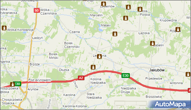 mapa Mistów, Mistów na mapie Targeo