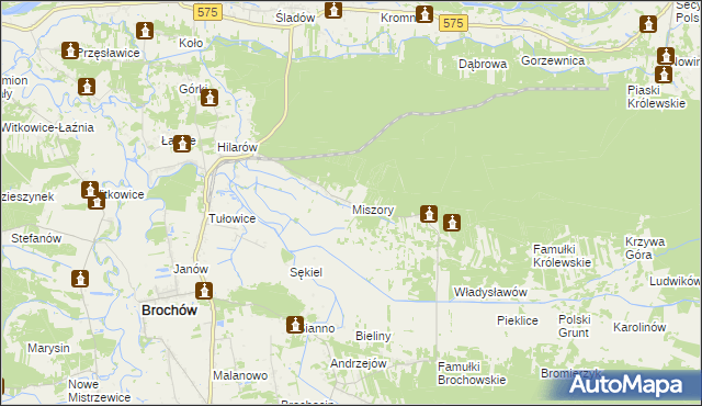 mapa Miszory, Miszory na mapie Targeo