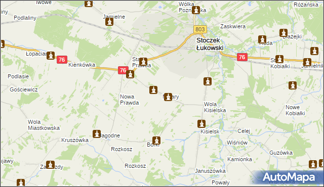 mapa Mizary, Mizary na mapie Targeo